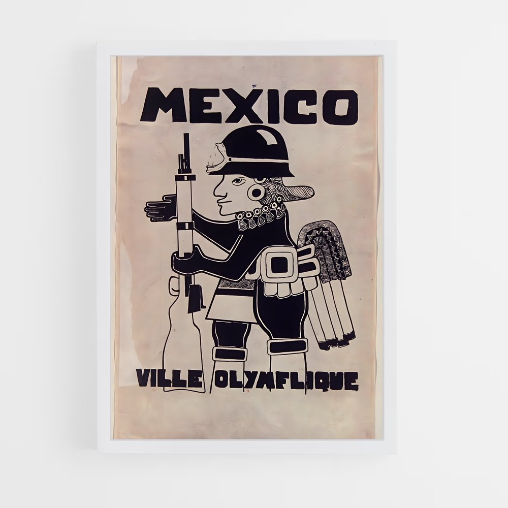 Poster L'Homme de Mexico – affiche Jeux Olympiques (vue 3)